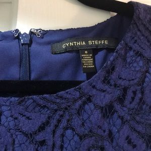 Cynthia Steffe Navy Lace Dress